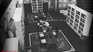 wife sneaks off to bang hot stranger on library cam