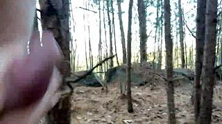 clitlicker662 flashes shaved pussy outdoors in forest update 28 img 1283