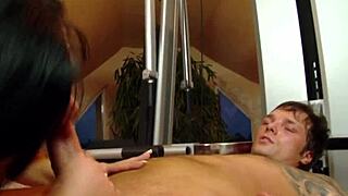Big Tits MILF Brunette Gets Hard Banging at Gym
