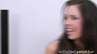 tall skinny beauty gets her shaved pussy hammered by hung stud