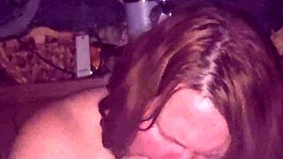 Milf deepthroats cock worships feet and sucks toes hungrily
