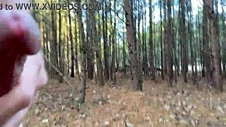 clitlicker662 flashes shaved pussy outdoors in forest update 28 img 1283