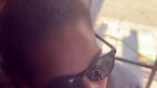 Lightskin Ebony Stepsis Sucks Cock By Window! Boyfriend Searches As Facial Lands