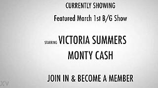 Victoria Summers sucks Monty cash hard before big tits doggystyle pounding for cash