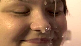 shh, my super close-up blowjob ends with hot cum flooding my mouth!!
