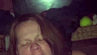 Milf deepthroats cock worships feet and sucks toes hungrily