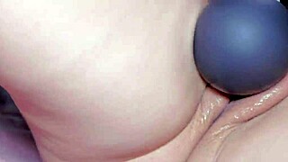 Petite tanned Euro cums hard in thong panties close-up orgasm compilation