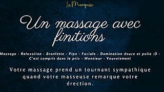 french massage ends in wet blowjob