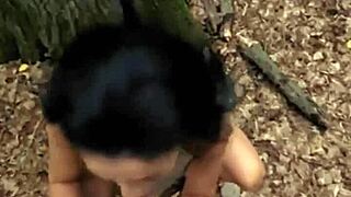 Early Forest Doggystyle: Latina's Big Ass Takes Cock and Cum Load