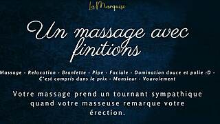 french massage ends in wet blowjob