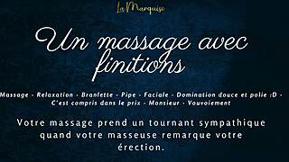french massage ends in wet blowjob