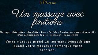 french massage ends in wet blowjob