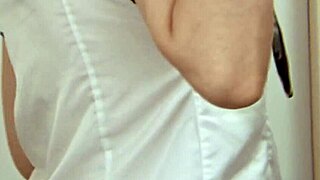 Blonde couple's rough strapon session forces back-to-back cumshots and orgasms