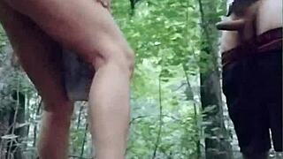 Early Forest Doggystyle: Latina's Big Ass Takes Cock and Cum Load