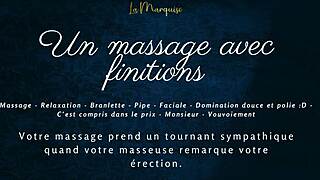 french massage ends in wet blowjob