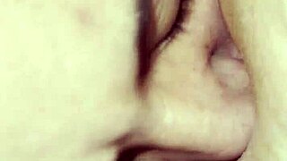 guy dives tongue deep into spanish redhead's dripping wet pussy folds