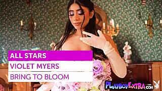 Huge Booty Latina Violet Myers Exposes Hairy Pussy