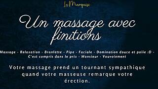 french massage ends in wet blowjob