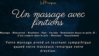 french massage ends in wet blowjob