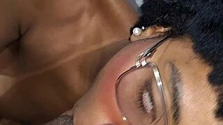 stepdad can't resist my pierced nipples and wet tattooed body!
