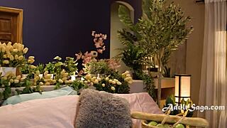 victoria voxxx and lilly bell lick wet pussies during indoor picnic play