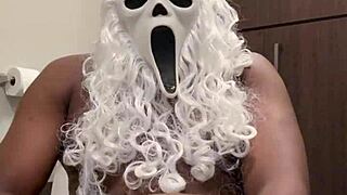 SANTA'S HORNY! Pump that monster cock till you nut for me now!!