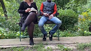 Curvy Stepmom's Outdoor Craving for Stepson's Touch