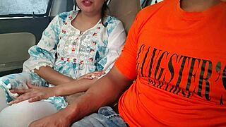 saara bhabhi's tight desi pussy risks huge cock pounding in outdoor car
