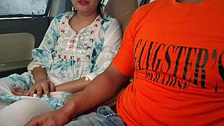 saara bhabhi's tight desi pussy risks huge cock pounding in outdoor car