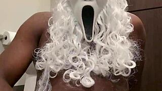 SANTA'S HORNY! Pump that monster cock till you nut for me now!!