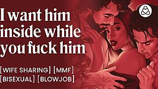 Wife's Every Hole Fucked at Christmas Bisexual DP Party!