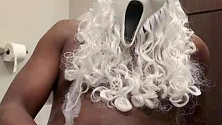SANTA'S HORNY! Pump that monster cock till you nut for me now!!