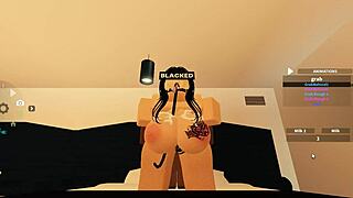 roblox whore bends for blacked big cock anal and doggystyle pounding