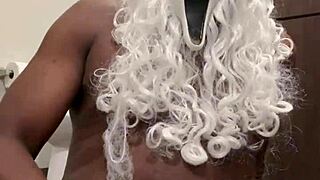 SANTA'S HORNY! Pump that monster cock till you nut for me now!!