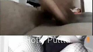 my cum tribute drenches hot latina milf puttta's shaved pussy