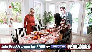 Daddy bends mommy over for freeuse doggystyle pussy pounding this season