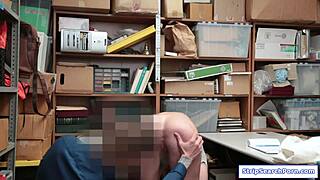 um, officer throat fucks blonde shoplifter's face in stripsearchporn com office