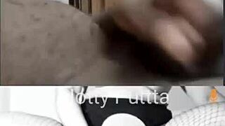 my cum tribute drenches hot latina milf puttta's shaved pussy
