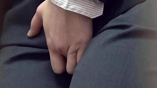 hidden cam catches asian teen babe fingering nipples outdoors in panties?