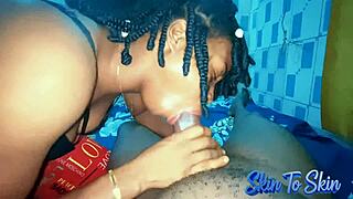 I Can't Get Enough of Sucking Roommate's Big Black Cock Till Cum