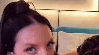Two big boobs hotties share that huge black cock now!
