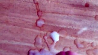 me cumming hard on desk solo orgasm cumshot!