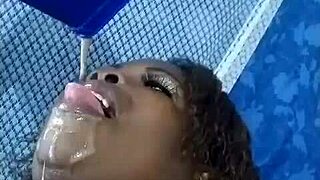brazilian slave gags on deepthroat submission uncensored