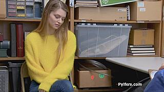 big tit russian teen shoplifter caught spying fucked hardcore on hidden cam