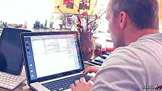 cuckolded husband watches big boobed cougar wife bounce on bbc in raw doggystyle cheating