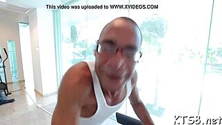 Desperate tranny whore screams as monster cock splits tight asshole wide