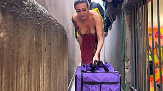 Naked for Delivery Guy He Fucks My Huge Ass Perfect Tits Deepthroat Story