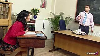 Heart-Pounding Teacher Tempts Pigtail Teen Tanya Cox for Wild Classroom Fuck Session