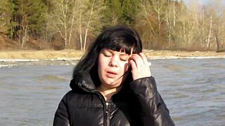 i smoke cig showing shaved pussy dildo tits outdoor fetish