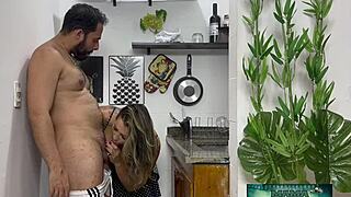 yo mama took a massive cock pounding in the kitchen quickie